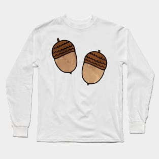 Fall Acorns Long Sleeve T-Shirt